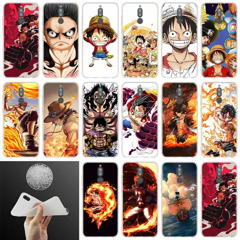 

soft silicone case For Huawei Mate 20 10 Lite 20 pro s Nova 3 4 3i y9 y6 y5 y7 pro 2019 2018 2017 20X Cover Anime One Piece