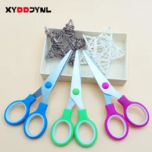 Xyddjynl cores diferentes 3 pçs/lote bonito escola papelaria estudante tesoura de corte papel para crianças cortador artesanato diy scrapbook