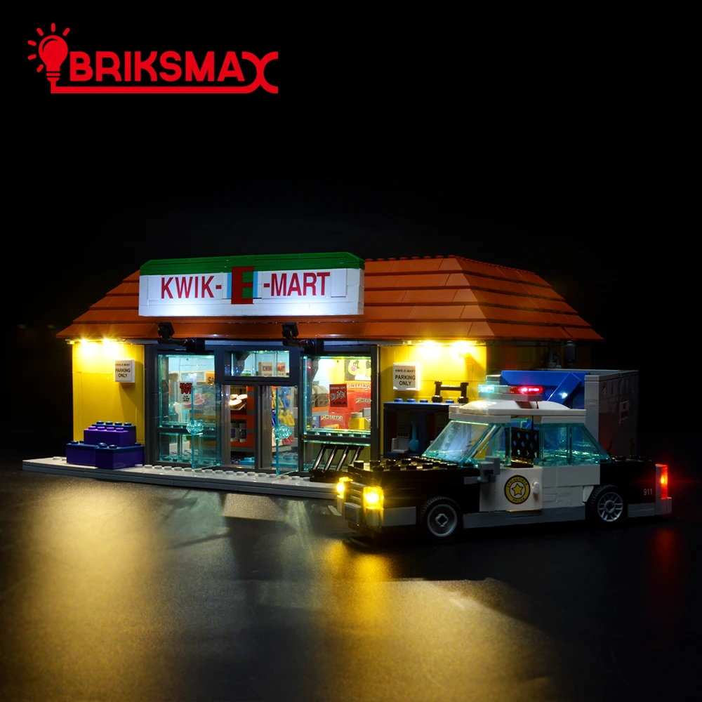 BriksMax Led Light Up Kit для Kwik-E-Mart строительные блоки комплект освещения совместим с 71016(не включает модель