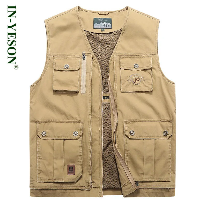 

2018 New Outdoor Men's Vest Professional Photography Director Fishing Hiking Hunting Vest Men Multi Pockets Waistcoat