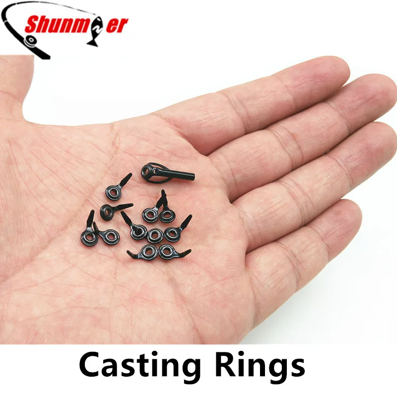 SHUNMIER 12pcs Micro Fishing Guide Rings Casting Ceramic Rod Rings for