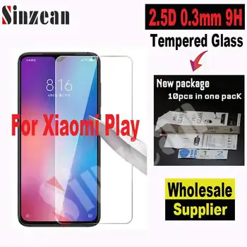 

Sinzean 100pcs For Xiaomi Play 2.5D Clear Tempered Glass Ultra Thin Screen Protector Film in New paper package