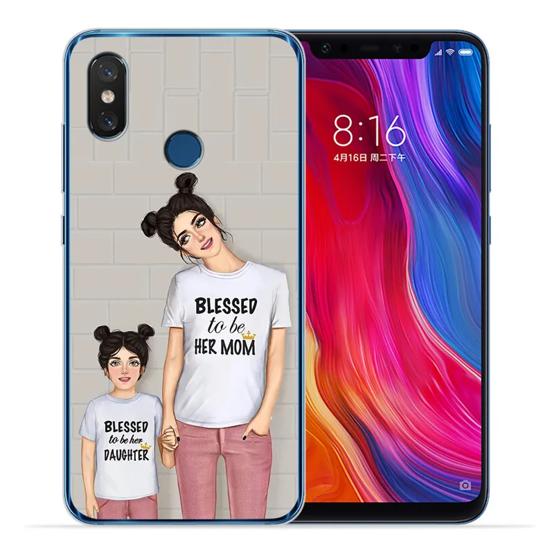 Роскошные для малыша и мамы; queen женщина для Xiaomi Redmi Mi 8 6 A2 Lite 5X 6X A1 6A 4X 4A 5 Plus Note 4 5A Prime Pro крышка чехол Coque Etui