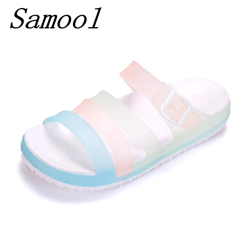 Women Slippers Summer Beach woman cool Shoes Fashion Open Toe Flip Flops Sandals Water Upstream Slides Beach soft shoes jx3