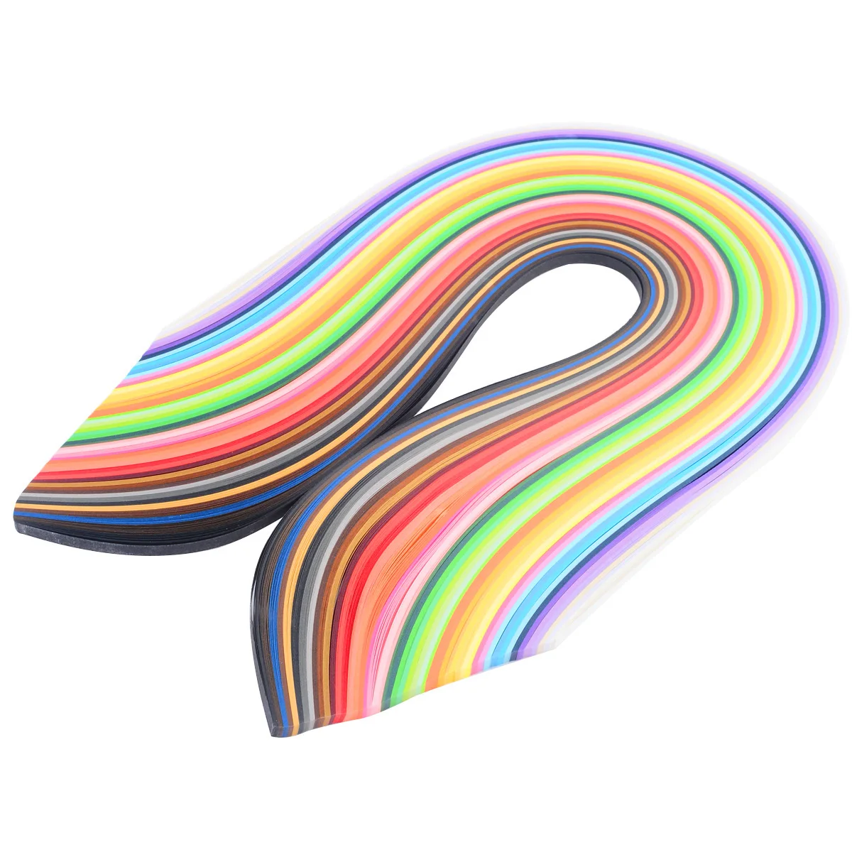 500pcs New Rainbow Quilling Paper 5*540mm Strips Quilling Paper Mixed 50 Colors Craft Kit for Scrapbook Gift DIY Decor