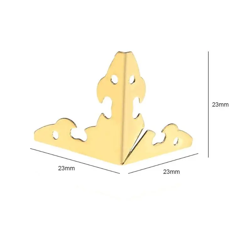 12pcs/set Metal Carve Jewelry Box Corner Protector Furniture Decorative Bracket For jewelry boxes DIY corner decoration