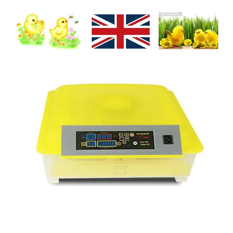 

Incubator Automatic Chicke 48 Eggs Digital Temperature Control Incubator Turning Hatcher Incubation Tools Supplies Plastic