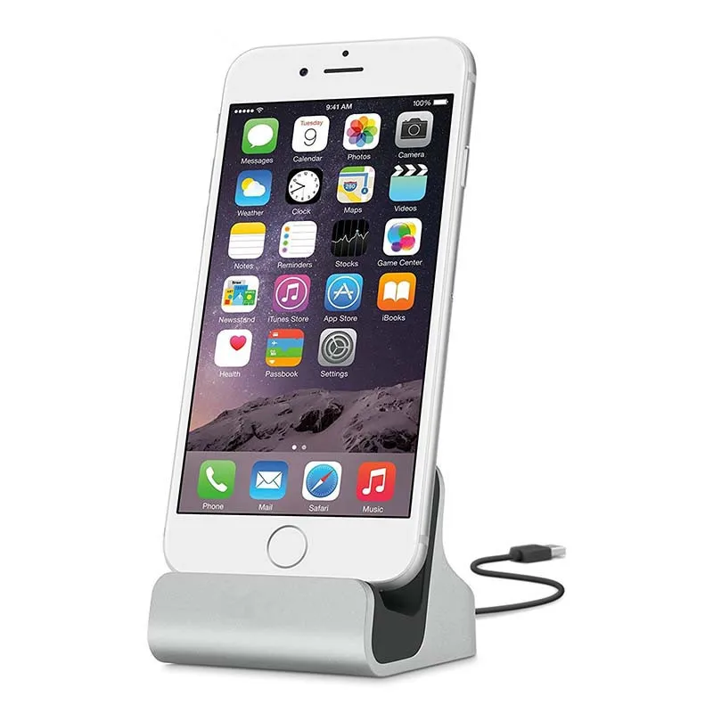 UVR-Dock-charger-for-iphone-samsung-huawei-htc-desktop-charge-data-sync-Micro-USB-Charger-with