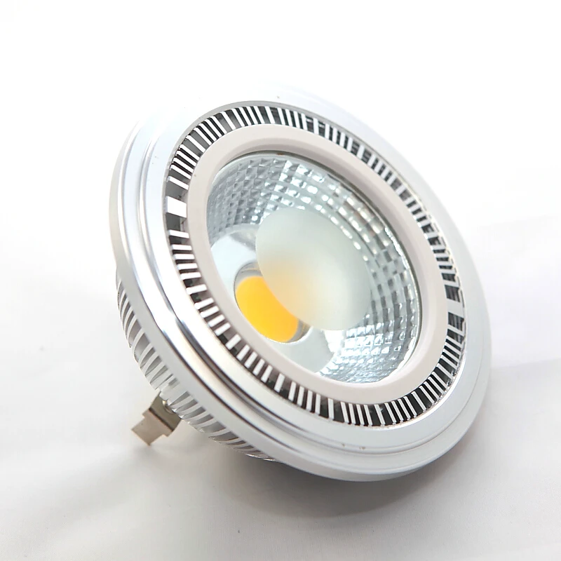 

AR111 15W COB LED Spotlight 15W AR111 LED Light ES111 QR111 LED Downlight Recessed Ceiling Lamps Aluminum DC12V AC85-265V