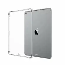 XSKEMP для iPad 9,7 A1822 A1823 Ясно Мягкий гель ТПУ силиконовый бампер задняя крышка кожи защитный прозрачный чехол противоударный