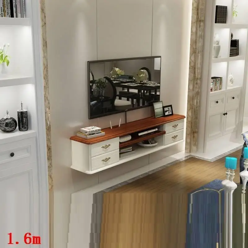 Современный компьютерный монитор Lemari Soporte, европейская деревянная мебель для гостиной, стол для телевизора - Цвет: Version AF