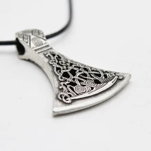 1pcs Handmade Axe Pendant Norse Mythology Viking Necklace Charm AX Hammer Necklace For Men Amulet Jewelry CT297