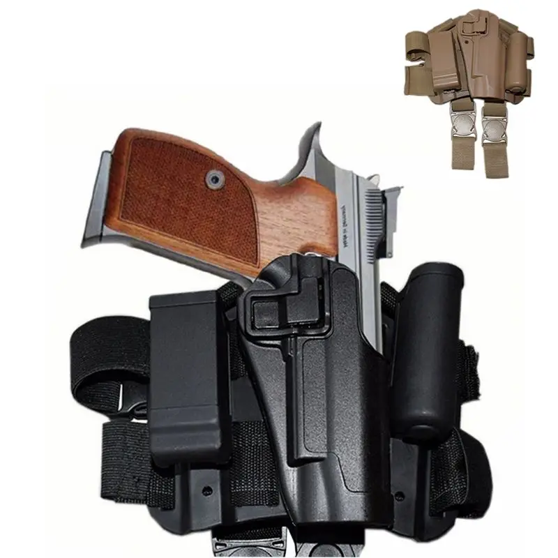 

Colt 1911 Airsoft Pistol Gun Holster Tactical Quick Drop Leg Holster Right / Left hand Belt Holster Paintball Hunting Holster