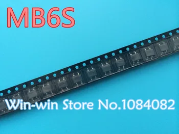 

Free Shipping 500pcs SMD MB6S 0.5A 600V Single Phases Diode Rectifier Bridge SOP-4