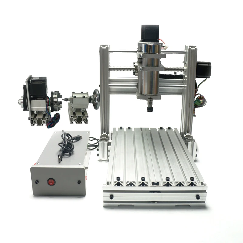 DIY mini cnc router 3020 cnc milling machine 400W cnc machine with drilling kits