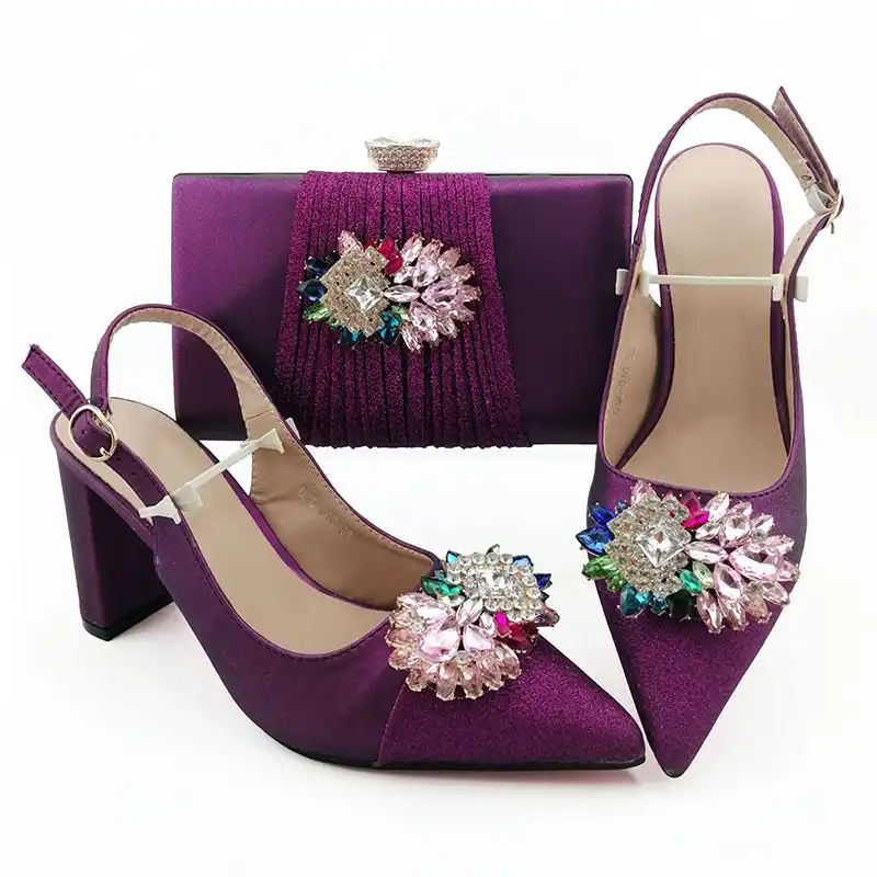 pink sandals and bag