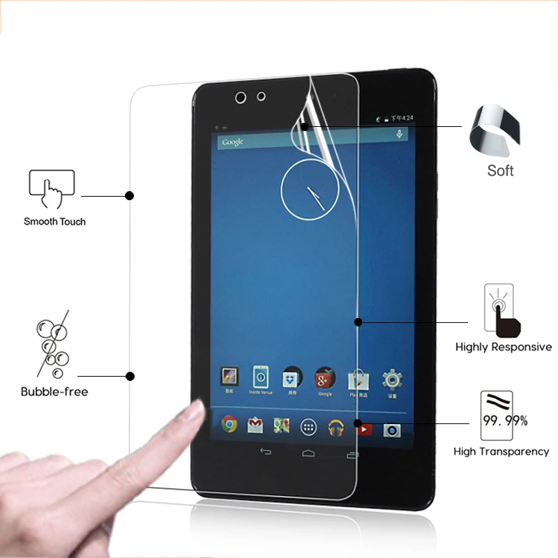 

Front High Clear Glossy screen protector film For Dell Venue 8 3840 8.0" tablet pc HD lcd Anti-Scratches screen protective films