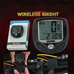 ЖК-дисплей Английский беспроводной секундомер MTB дорожный велосипед датчик скорости Велоспорт одометр цифровой велосипедный компьютер