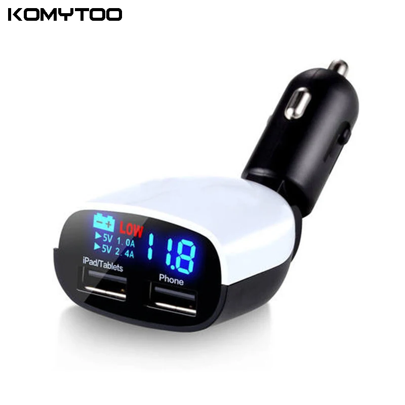 Buy Hot sale 3.4A Fast Charging Car Charger Dual USB Smart Car Charger Adapter