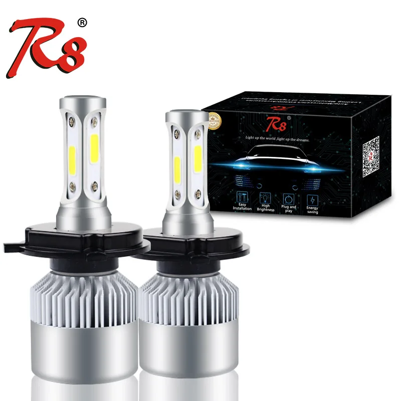 R8 Brand S2 H1 H4 H7 LED Headlight Car-styling COB Hi Lo Beam 72W 8000LM Car LED Headlight Bulbs Light 6500K Headlamp 12V White R8 Brand S2 H1 H4 H7 LED Headlight Car-styling COB Hi Lo Beam 72W 8000LM Car LED Headlight Bulbs Light 6500K Headlamp 12V White