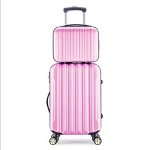 2pes/комплект сумка для багажа 1"+ 24" дорожный костюм чехол TAS LOCK Carry on винтажная тележка для женщин мужчин Spinner колеса путешествия большой чехол