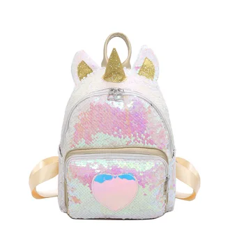 

2019 Hot Sale Women Sequins Backpack Cute Unicorn Schoolbag For Teenage Student Girls Satchel Female Packpack School Bag