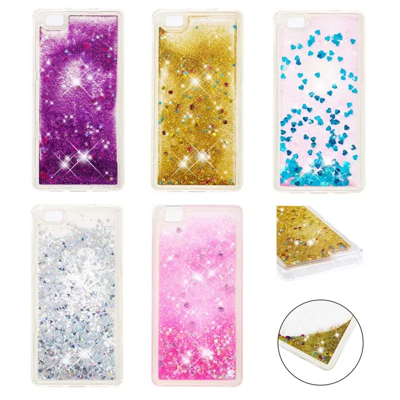 

Liquid Sand Case Glitter Quicksand Soft TPU Silicone Cases Cover Hull Shell Coque Fundas for Huawei P8 Lite 2017 P9 Lite G9 Lite