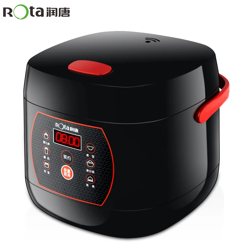 Mini Rice Cooker 2L Microcomputer Intelligent Booking Small Rice Cooker Suitable 1-4 People Electric Non-stick Pot Black Mini Rice Cooker 2L Microcomputer Intelligent Booking Small Rice Cooker Suitable 1-4 People Electric Non-stick Pot Black