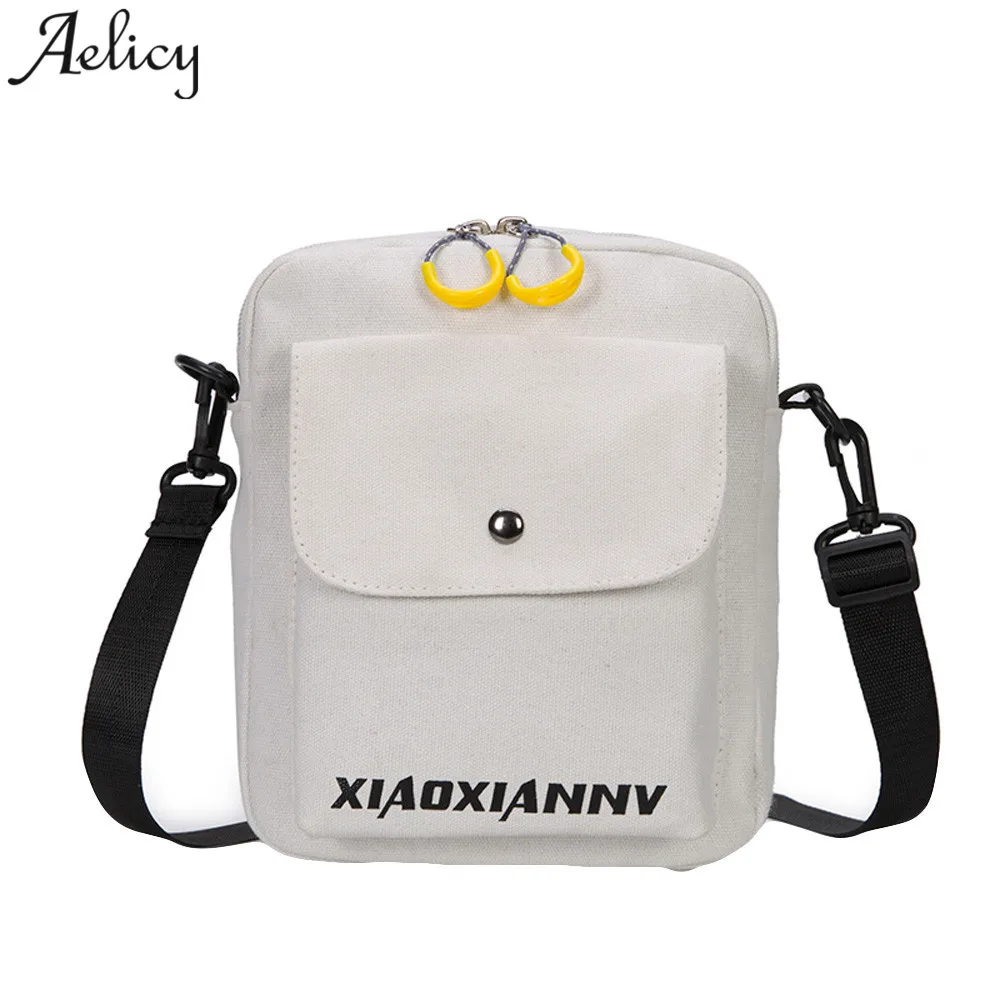 

Aelicy girls Shoulder Bag Pure Color Casual Tote Ladies Bag Canvas crossbody bags for women 2019 bolsa feminina drop ship hot