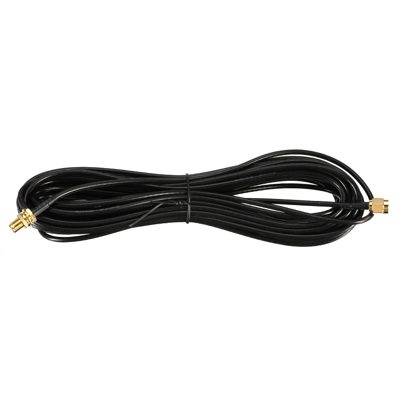 Universal Male to Female 9m Standard RP-SMA MF Jack Wifi Antenna Extension Cable Lead Wire Gold Plated