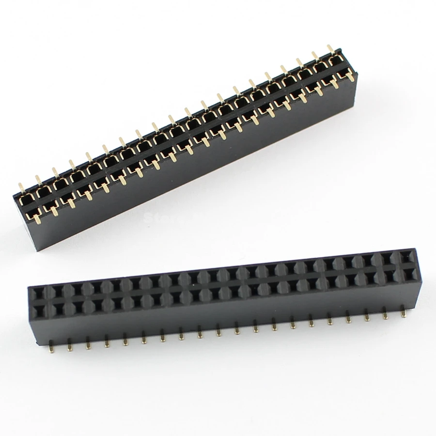 10 шт. шаг 2 54 мм 2x20 Pin 40 контактный разъем с двойным рядом камней штыревой разъём SMT
