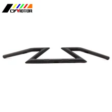 " 25 мм Алюминий Lightning Форма перетащите Руль Ручка Z бар для YAMAHA HONDA Harley и триумф победы Chopper yamba буй