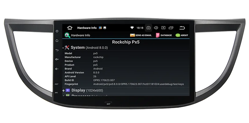 Honda crv android 8.0 stereo navigation system 2