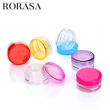 10 шт./компл. пустые косметические банку горшок прозрачный порошка теней для век Хранения Крема для век коробка небольшой образец тени для век макияж крем бальзам для губ контейнер