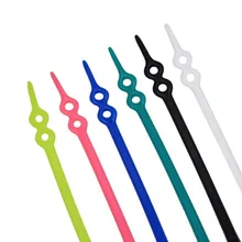 Шнурки пластиковые с двойным отверстием эластичные без галстука шнурки уличные взрослые детские аксессуары для обуви