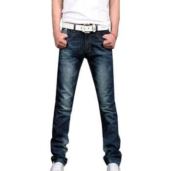 

2019 Hot Casual Straight Blue Mens Denim Jeans Summer Autumn Cool Classic Style Fashion Male Full Lenght Pants ZLS02