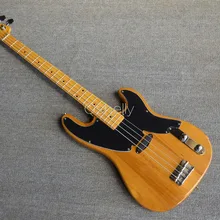 Высокое качество QShelly на заказ натуральный Винтаж 4 струны пепельного тела обратный головной убор электрическая бас гитара музыкальный инструмент магазин