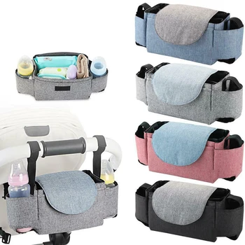 

Multifunctional Stroller Bag Baby Organiser Mummy Bag Buggy Cup Bottle Holder Convenient Storage Bag