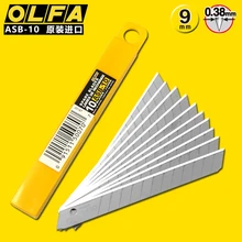 10pc-pack ASB-10 olfa faca snapoff lâmina lame signage vinil cartão para olfa 18o s/20 a A-2 A-3 SVR-1 PA-2 5-5 XA-1 DA-1