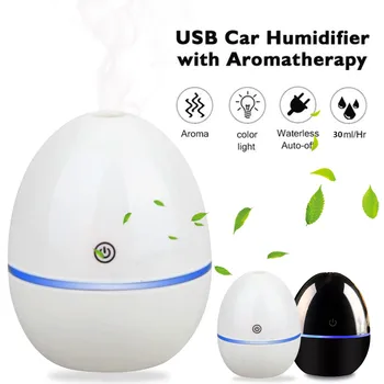 

Vehemo LED Lights Touch Switch Car Humidifier USB Ultrasonic Aromatherapy Car Atomizer Air Purifier Spray Meter Car Accessories