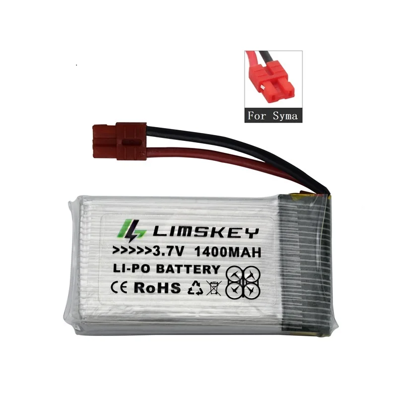 3,7 V 1400mAh литий-полимерный Батарея для SYMA X5 X5C X5S X5SW X5SC X5HW X5HC X5UW X5UC 3,7 v Батарея для 3,7 v 1400 мА/ч, Перезаряжаемые батареи - Цвет: Красный