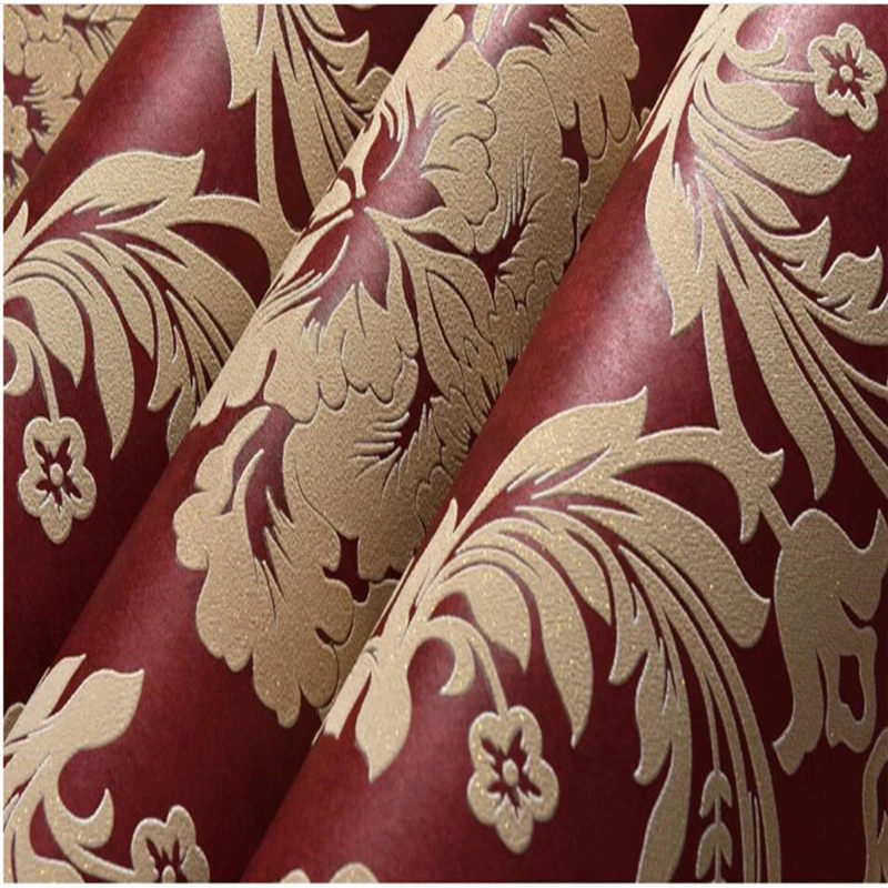 beibehang European 3D relief non woven wallpaper living