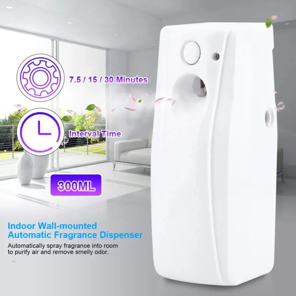 Automatic Fragrance 300ML Aerosol Dispenser for Bathroom Toilets Hotels Perfume Dispenser for Home Hotel