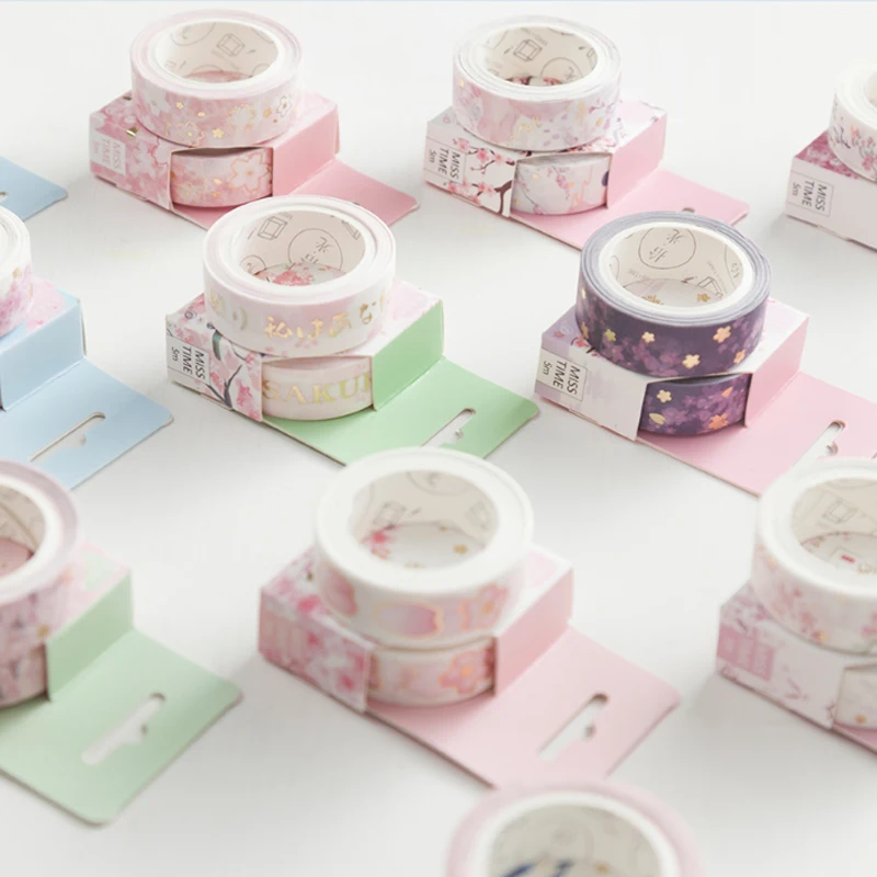 

1.5*5M Pink petal Cherry tree washi tape DIY decorative scrapbooking masking tape adhesive label sticker tape stationery