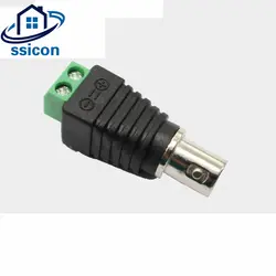 Ssicon 50 шт. коаксиальный разъем BNC уговорить CAT5 для видеонаблюдения Камера BNC Разъем для CCTV Системы