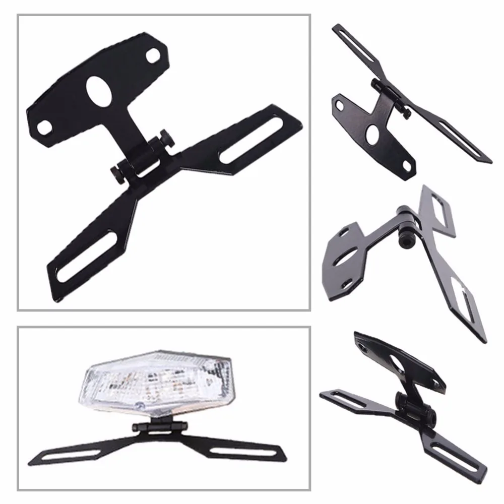 Motorcycle License Plate Holder Tail Rear Light Mount Bracket