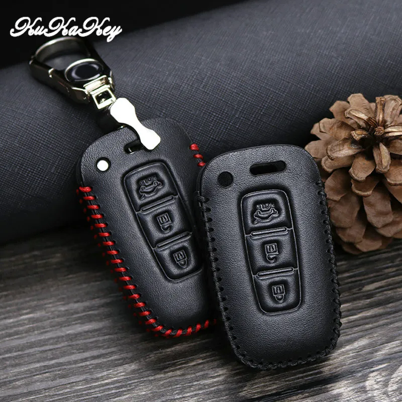 Kukakey для KIA K2 K5 РИО 2014 2015 2016 2017 2018 кожа Ключи Чехол Держатель Брелок Интимные