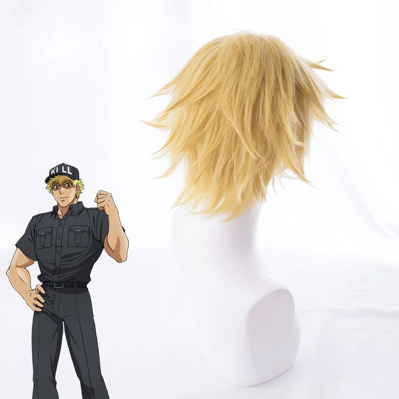 Камеры Hataraku Saibou на работе! Парики для косплея Killer T Cell Wig kinati Saibo термостойкий синтетический парик для студенческой вечеринки+ черная шляпа