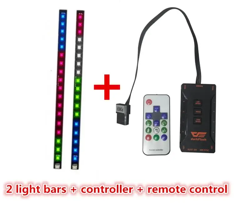 Controller light Darkflash DR12-pro aura синхронизирующий компьютер чехол Вентилятор охлаждения RGB регулируемый светодиодный 120 мм ИК пульт дистанционного управления охладитель для компьютера RGB чехол вентилятор светильник - Цвет лезвия: Controller light