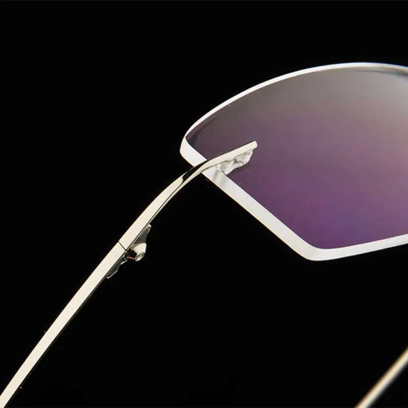 Mens Titanium Rimless Glasses Frames Spring Temple Myopia Optical Frame Ultra-light Frameless Eyeglasses F858 eyeglasses frames eyeglass frames myopia glasses optical glasses